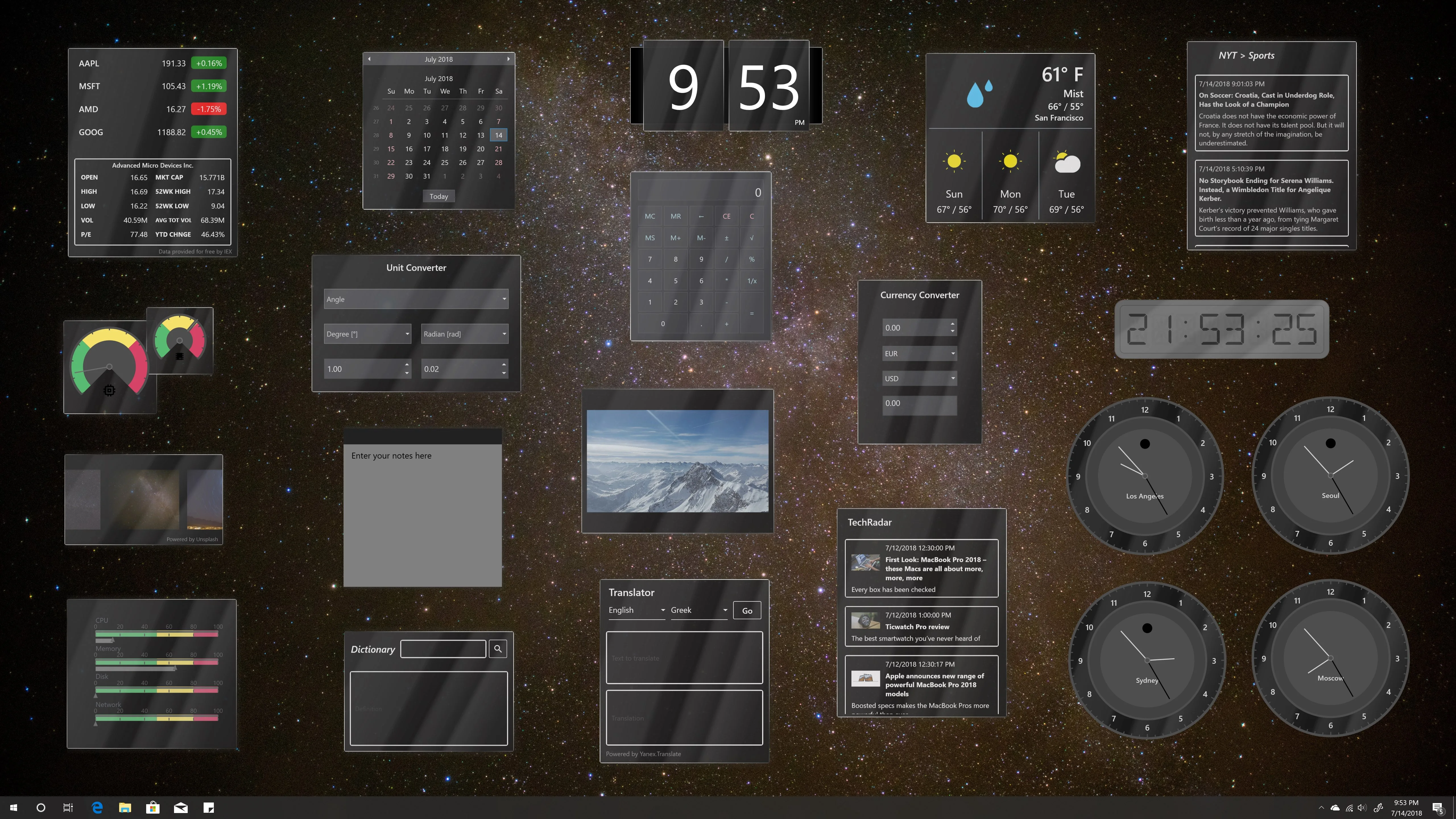 Desktop Gadgets screenshot 3