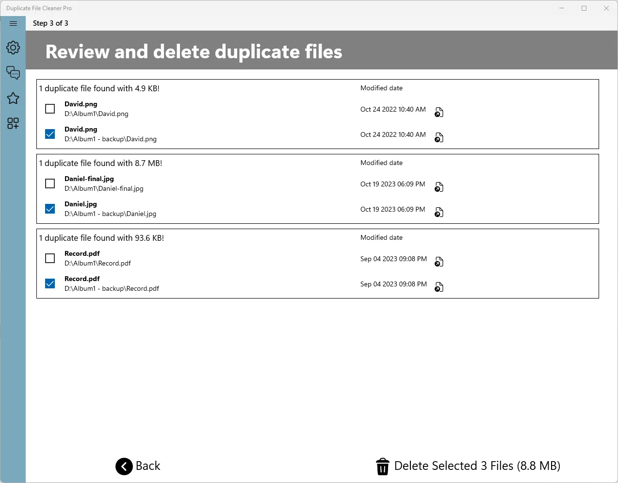 Duplicate File Cleaner Pro screenshot 5