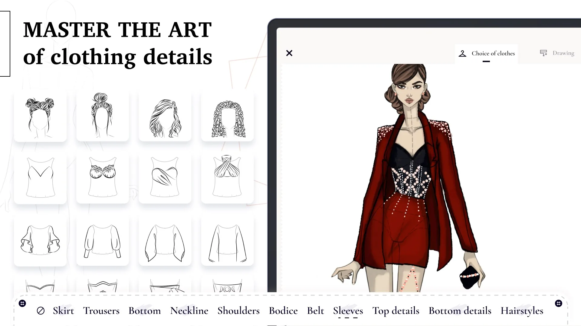 Fashion Design Drawing - Create Sketches & Outfit Illustrations screenshot 5