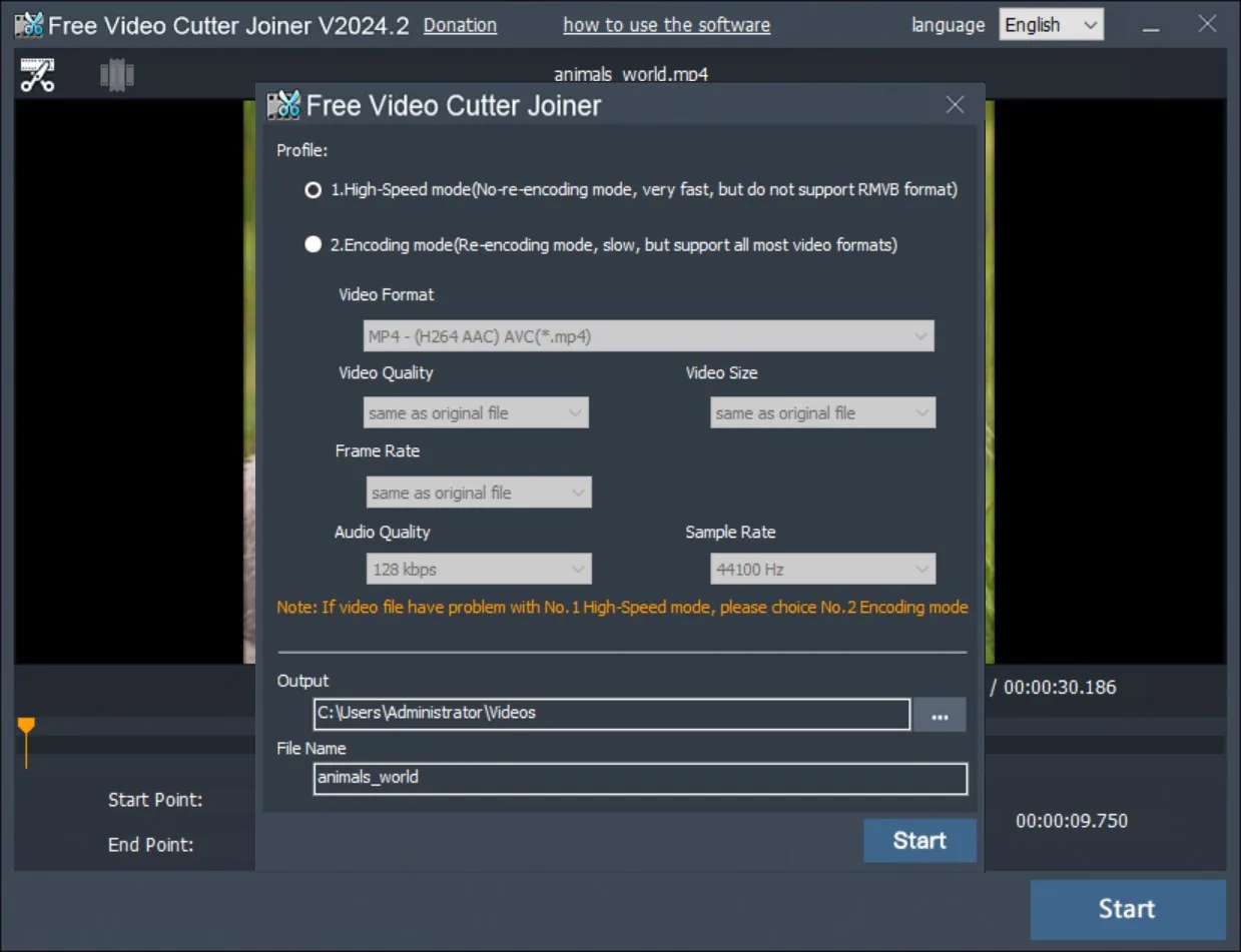 Free Video Cutter Joiner screenshot 5