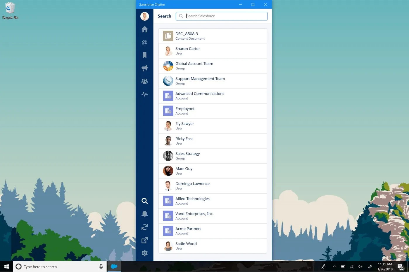 Salesforce Chatter screenshot 4