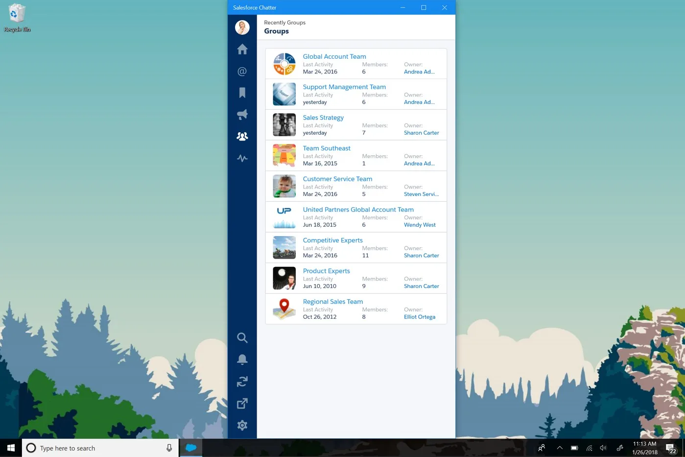 Salesforce Chatter screenshot 5