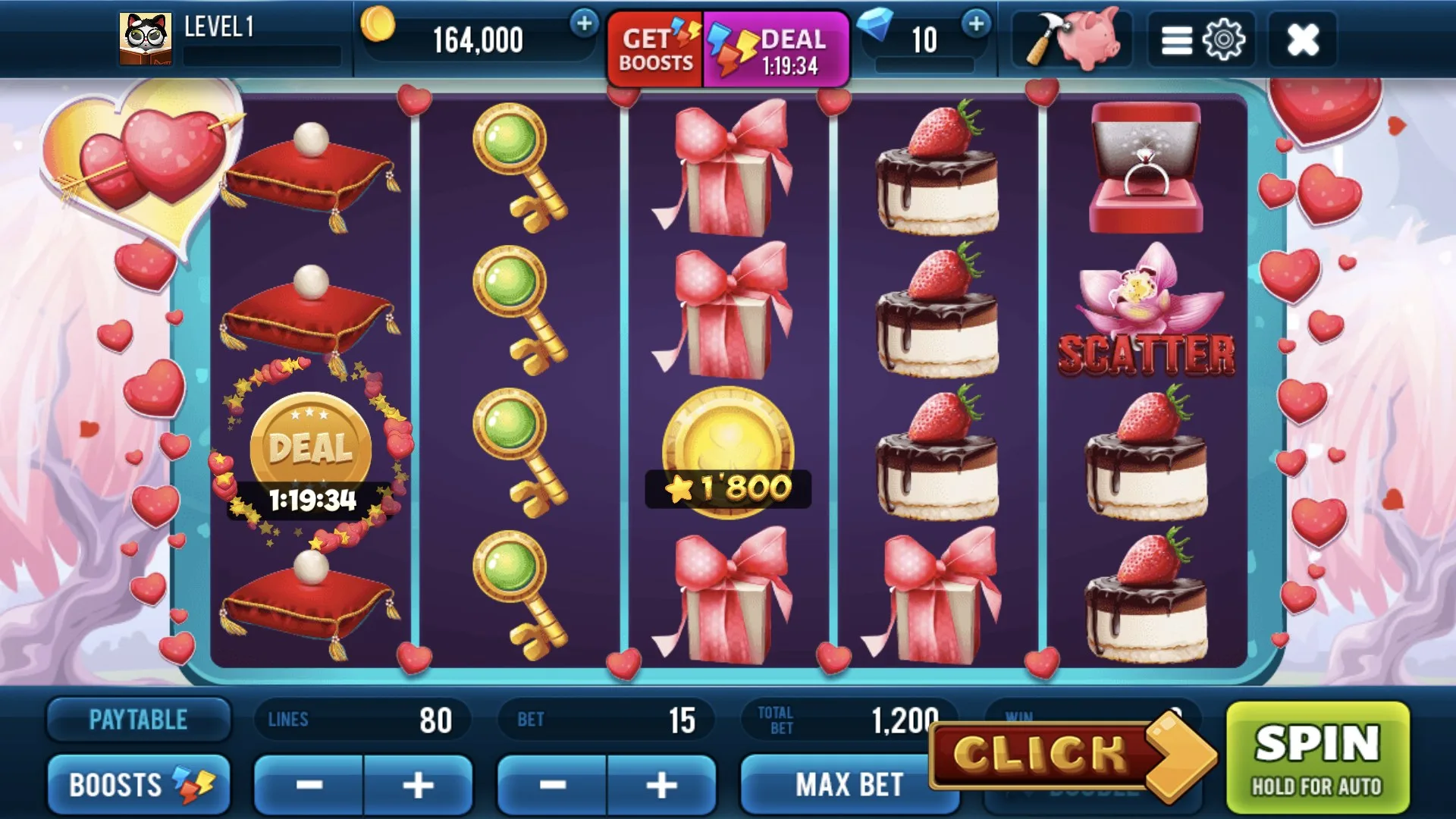 Love Day Slot Machine screenshot 1