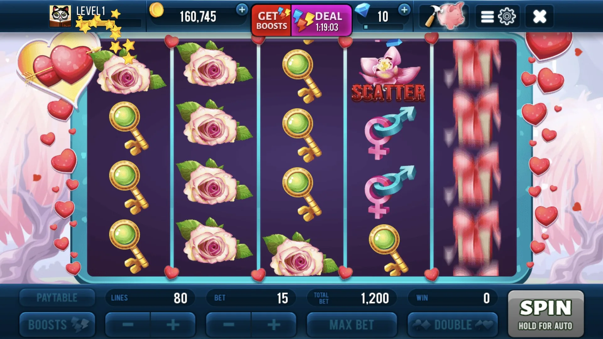 Love Day Slot Machine screenshot 3