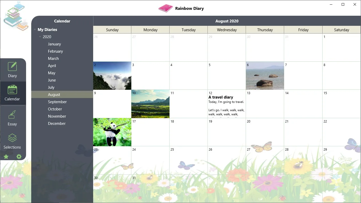 Rainbow Diary Tx screenshot 2