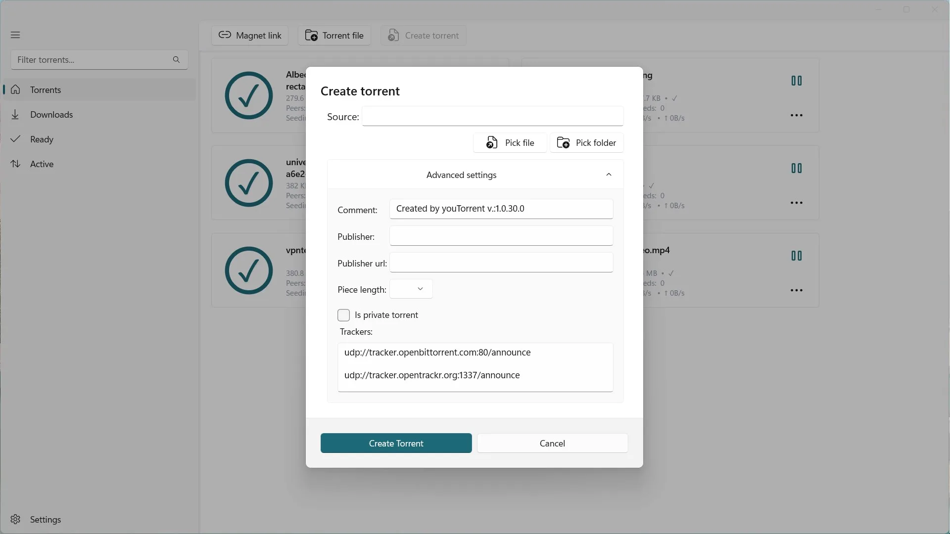 youTorrent screenshot 1
