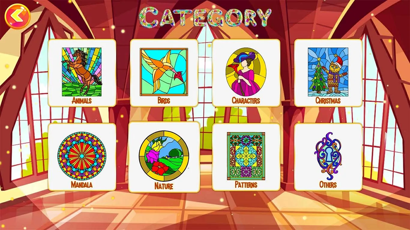 Stained Glass Color by Number - Adult Painting Book screenshot 1