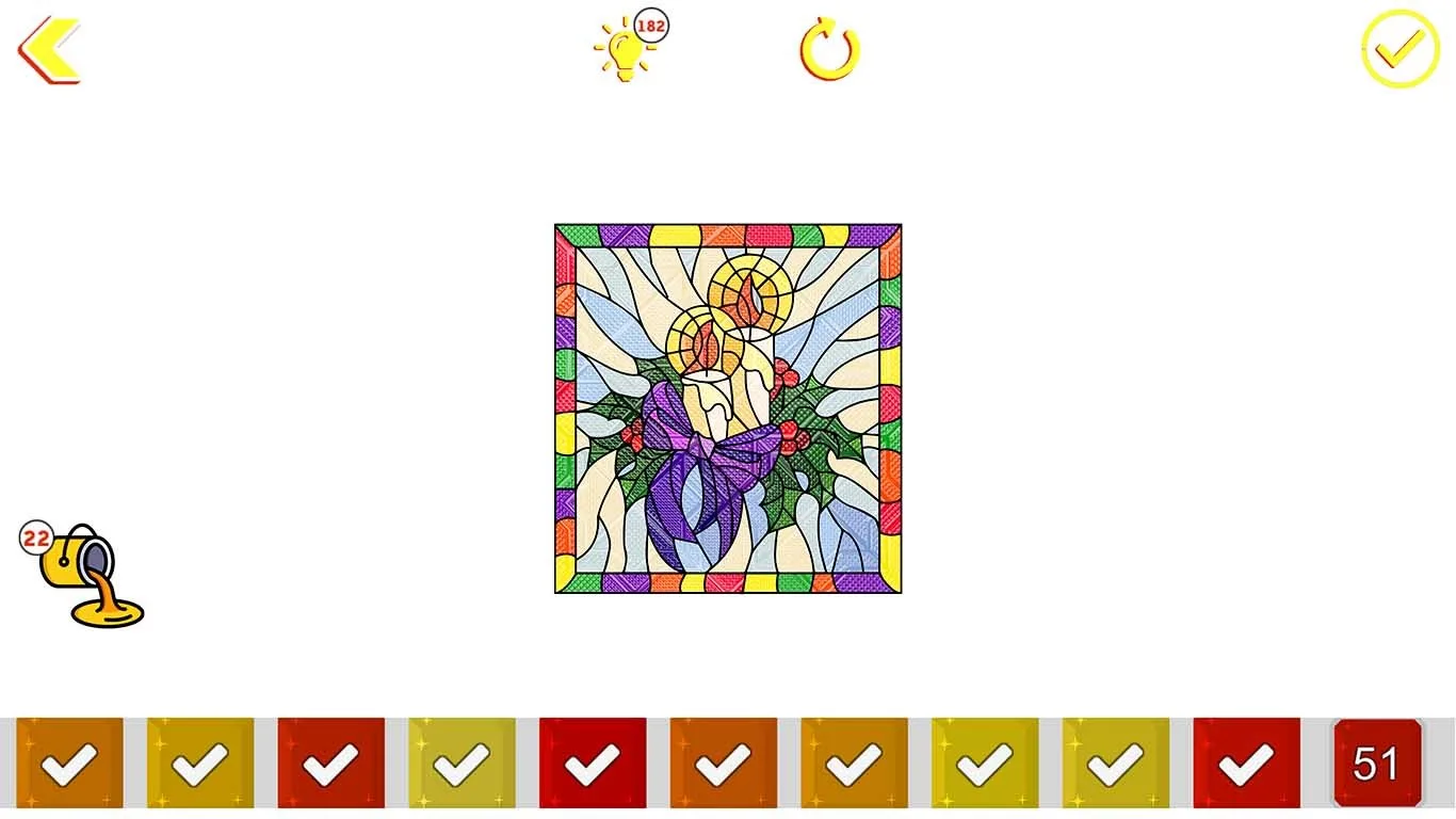 Stained Glass Color by Number - Adult Painting Book screenshot 4