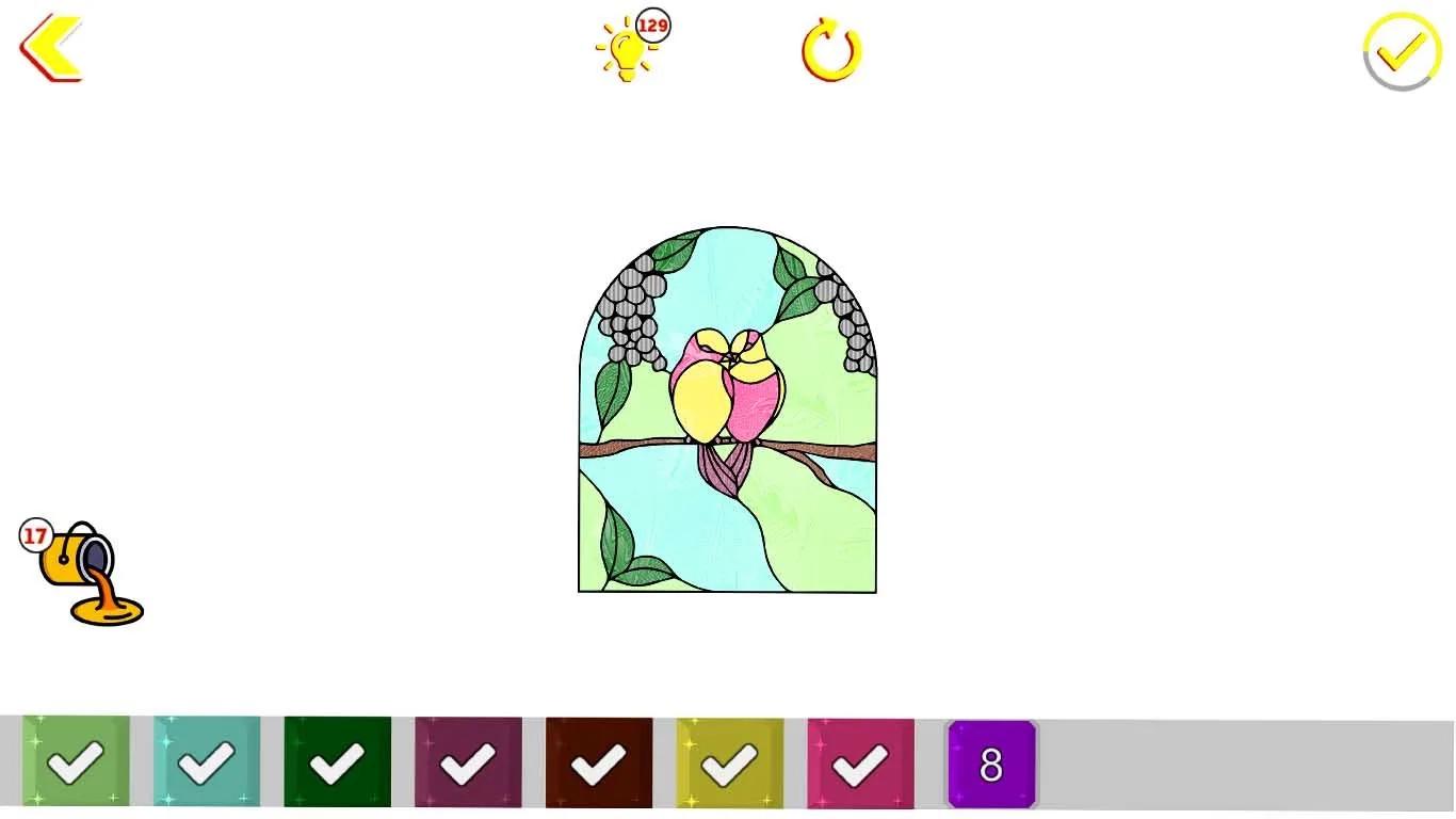 Stained Glass Color by Number - Adult Painting Book screenshot 5