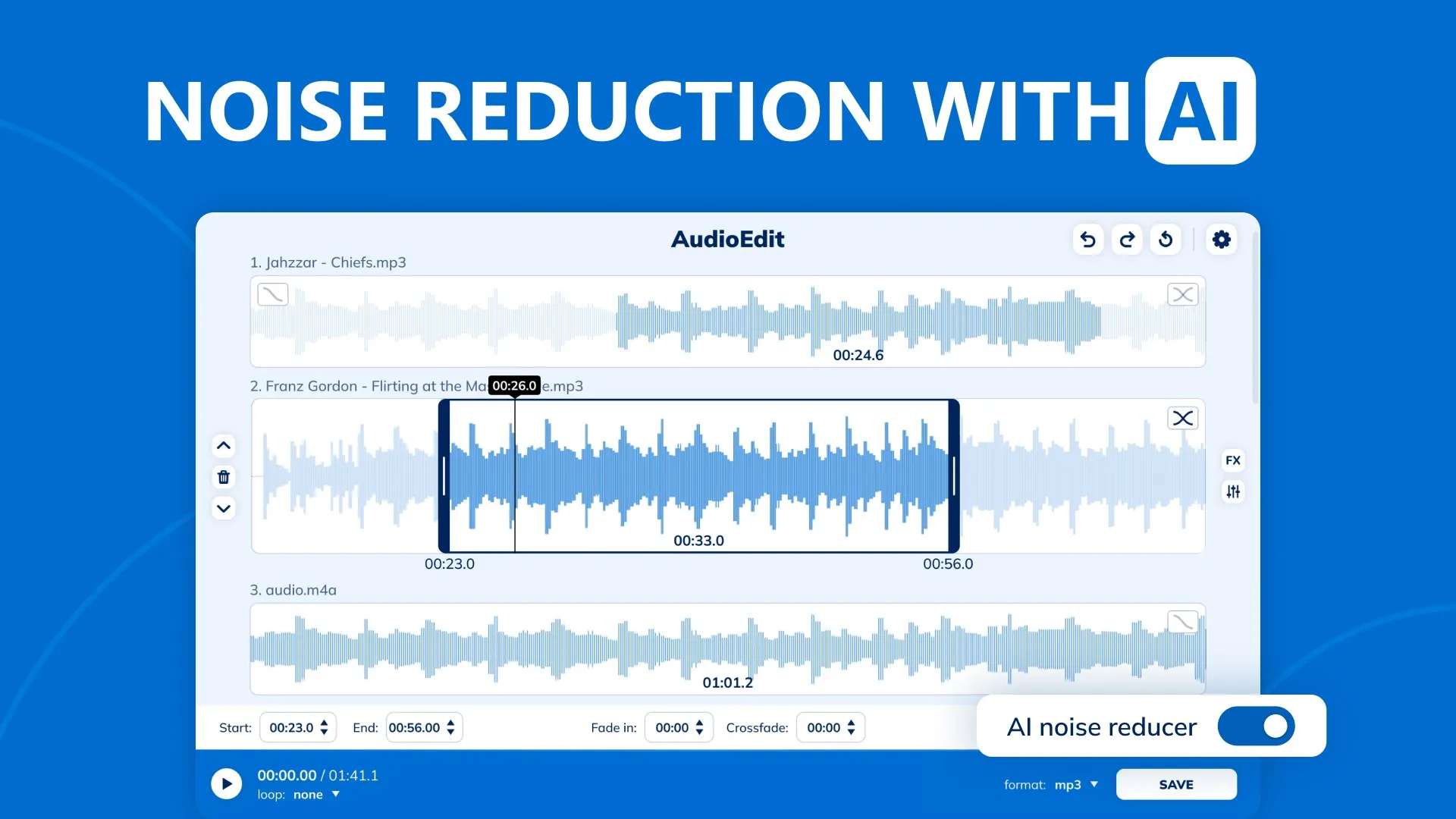 AUDIOEDIT: Audio Editing Controls screenshot 4