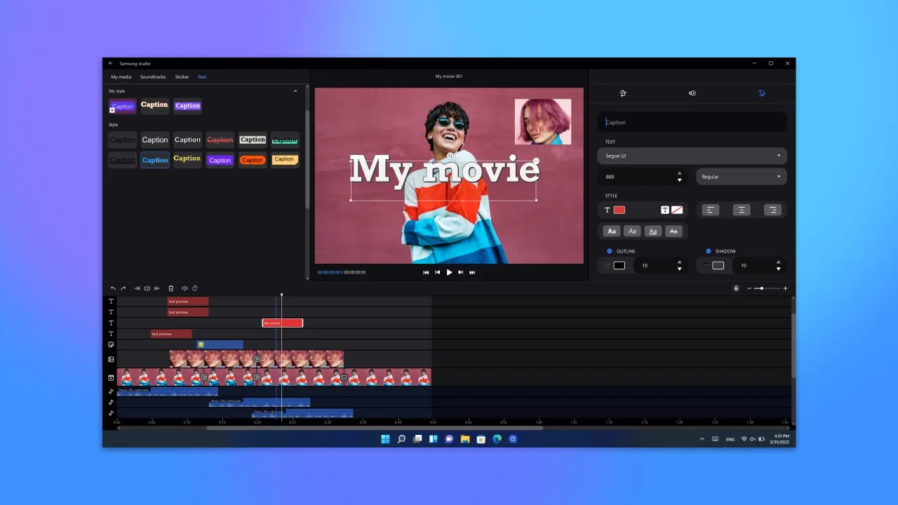 Samsung Studio screenshot 1