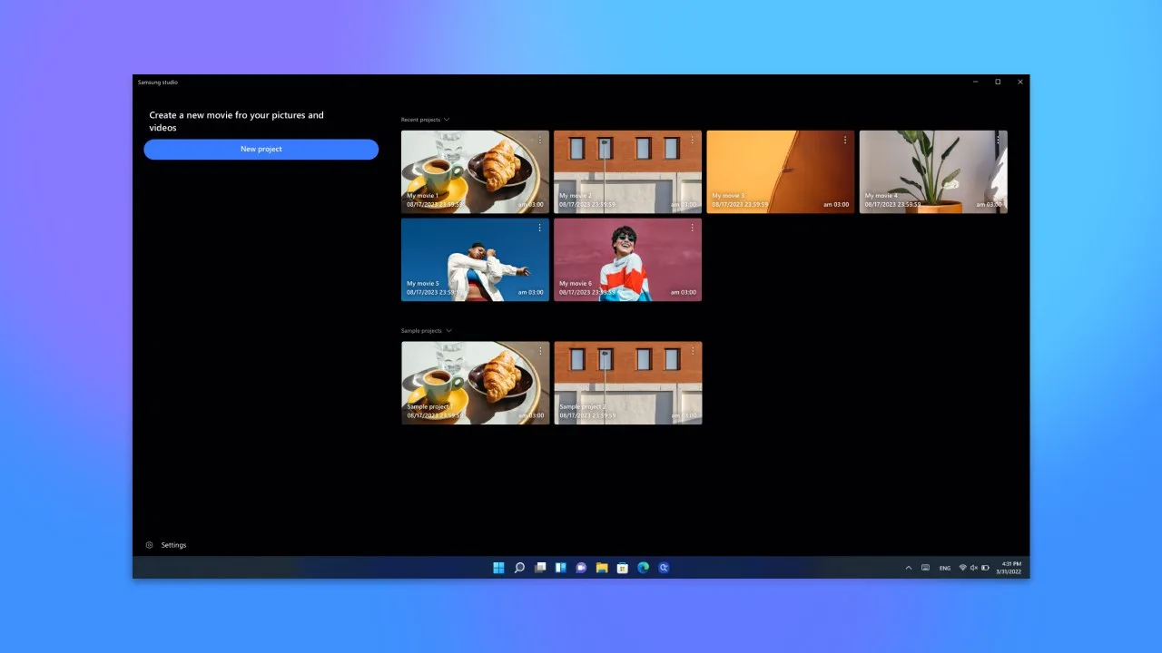 Samsung Studio screenshot 2