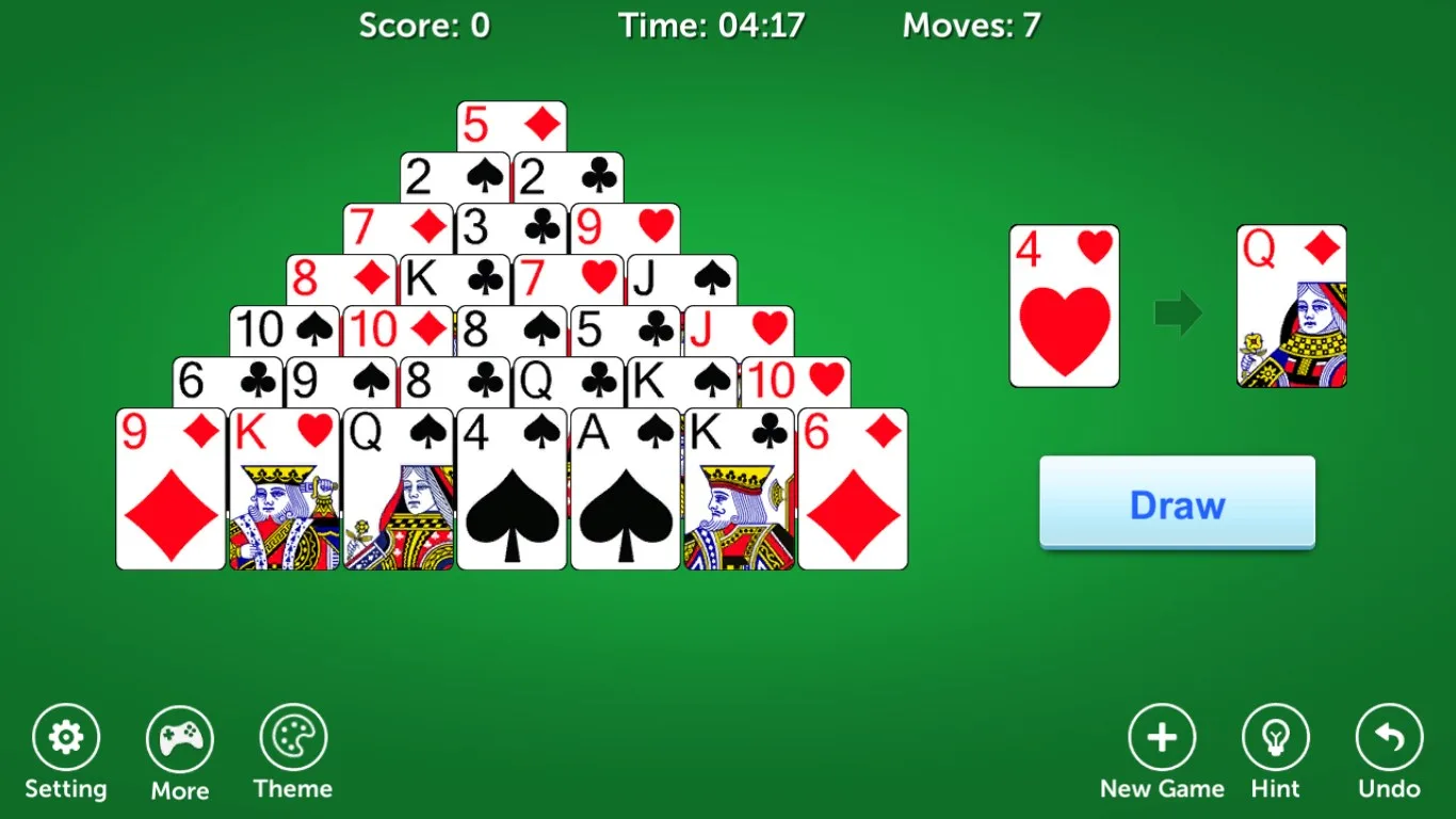 Pyramid Solitaire Pro!! screenshot 1