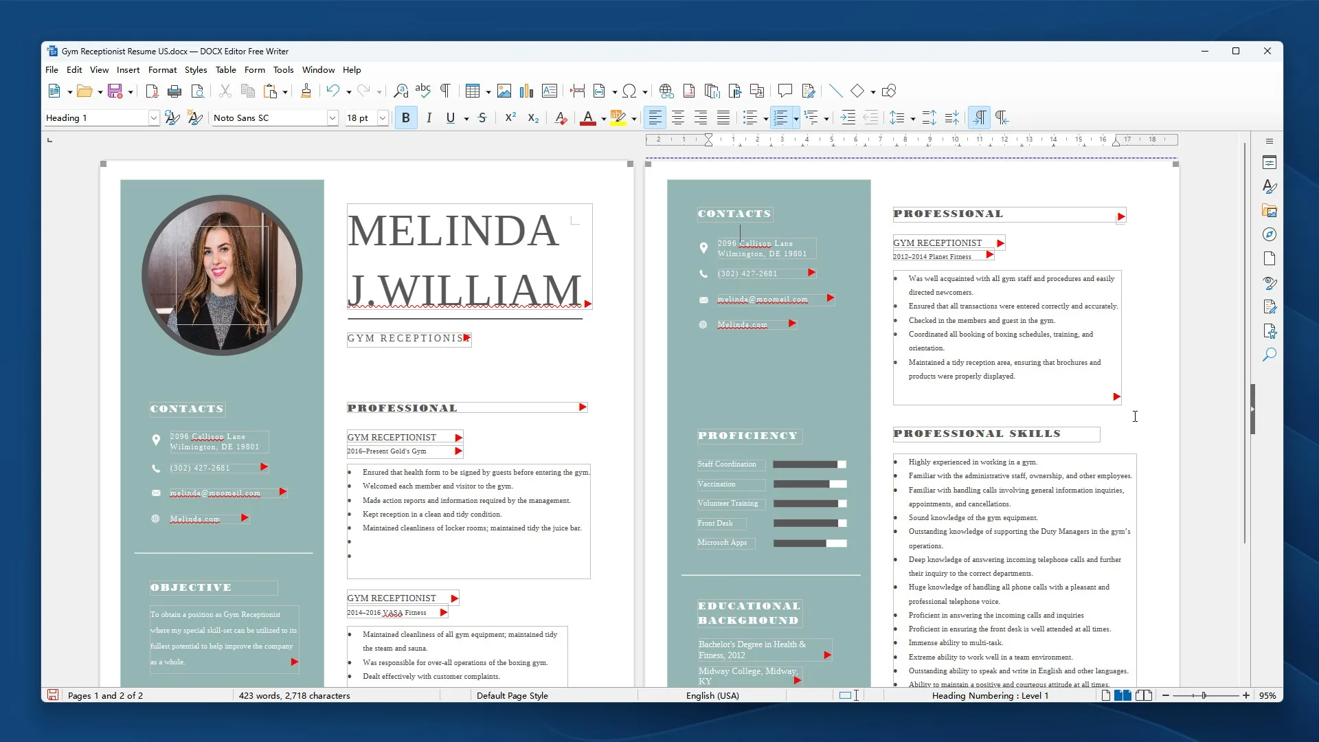 DOCX Editor AIx screenshot 2