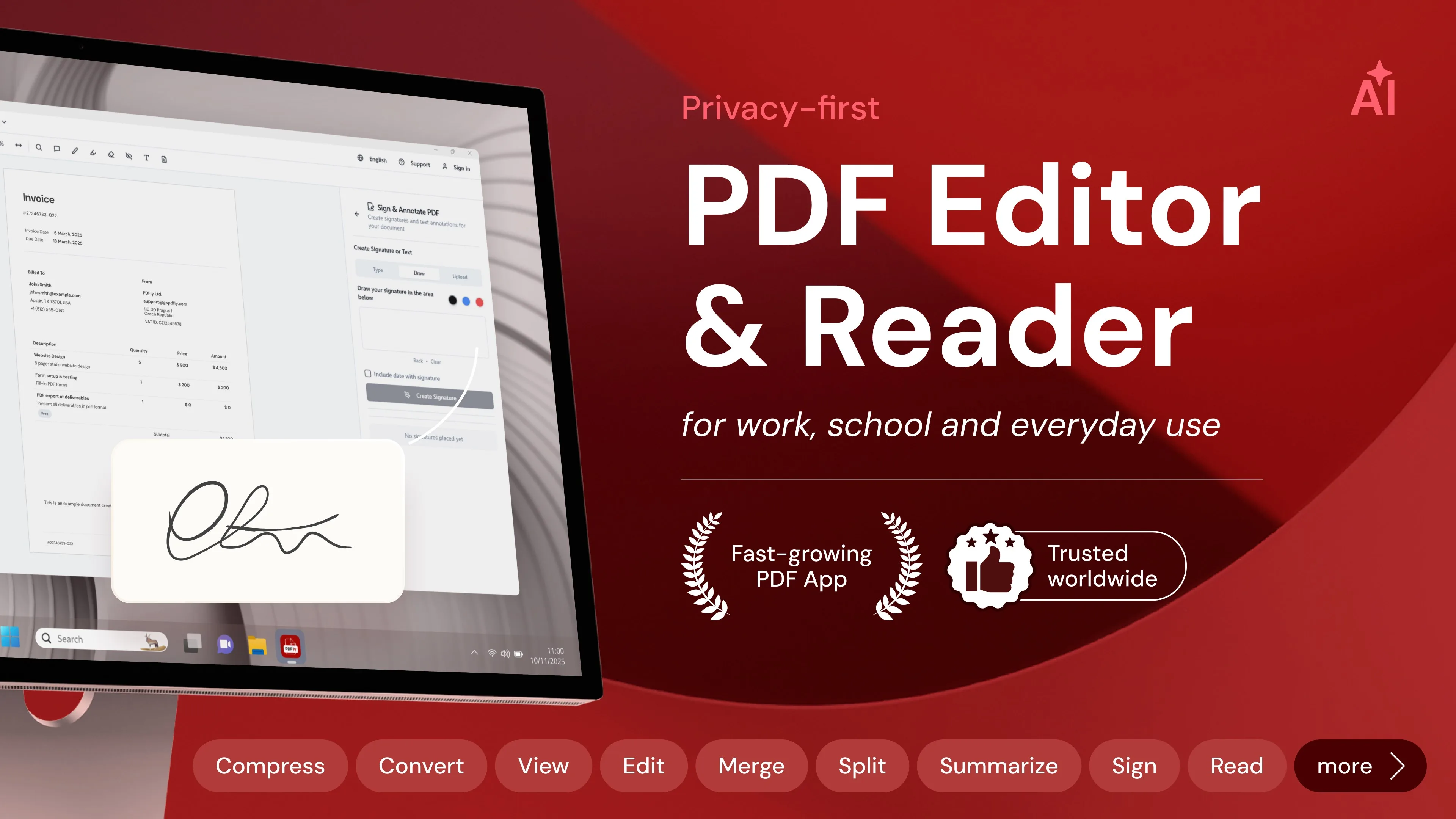 PDFly: PDF Editor & PDF Reader screenshot 1
