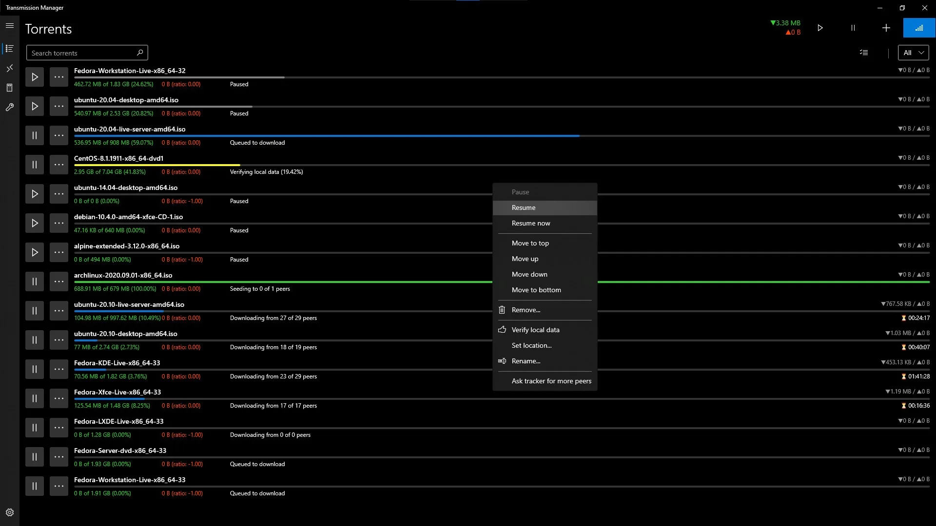 Transmission Manager screenshot 3