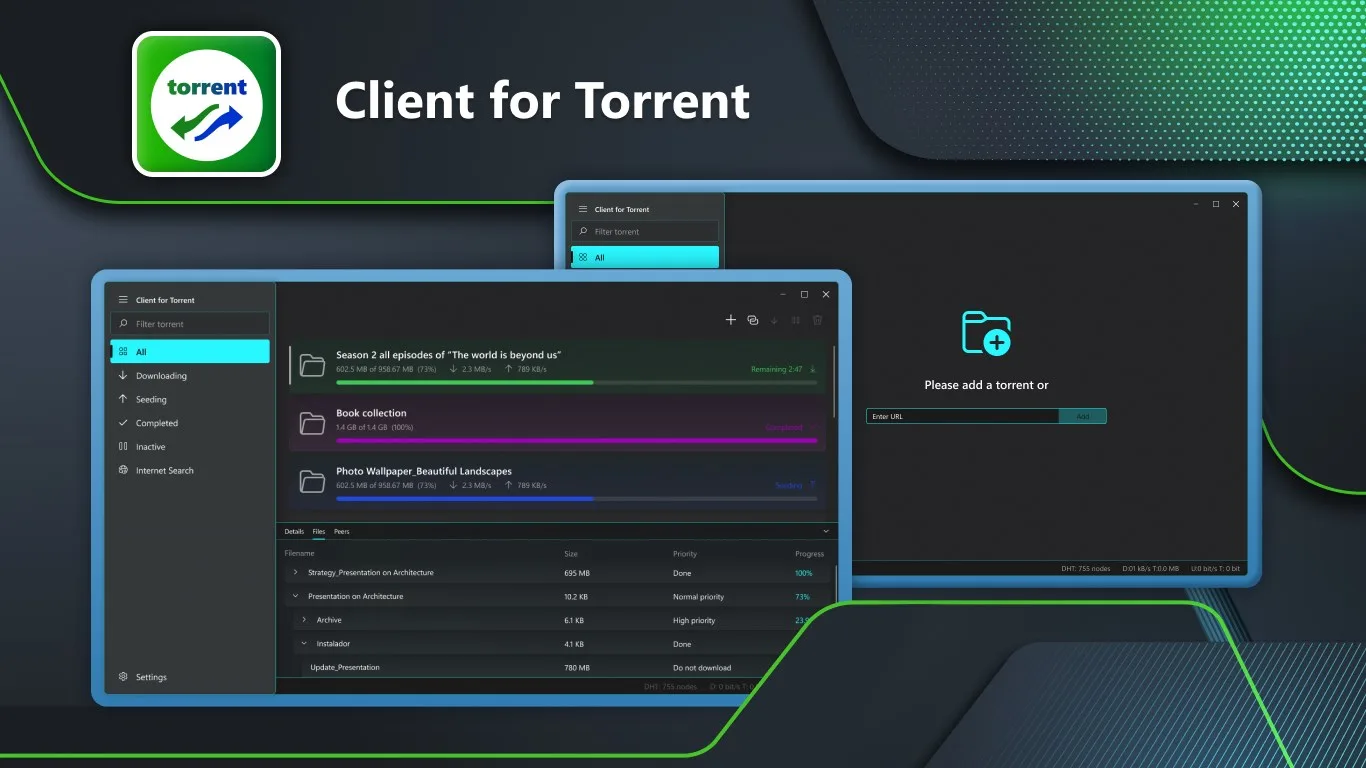 Client for Torrent screenshot 1