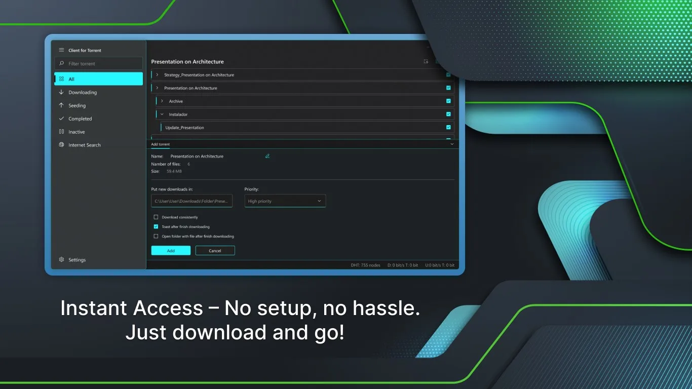 Client for Torrent screenshot 2