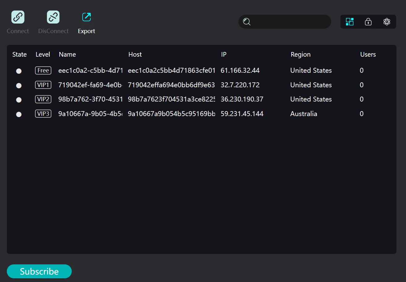 MicroTiger - Socket5 Proxy screenshot 1