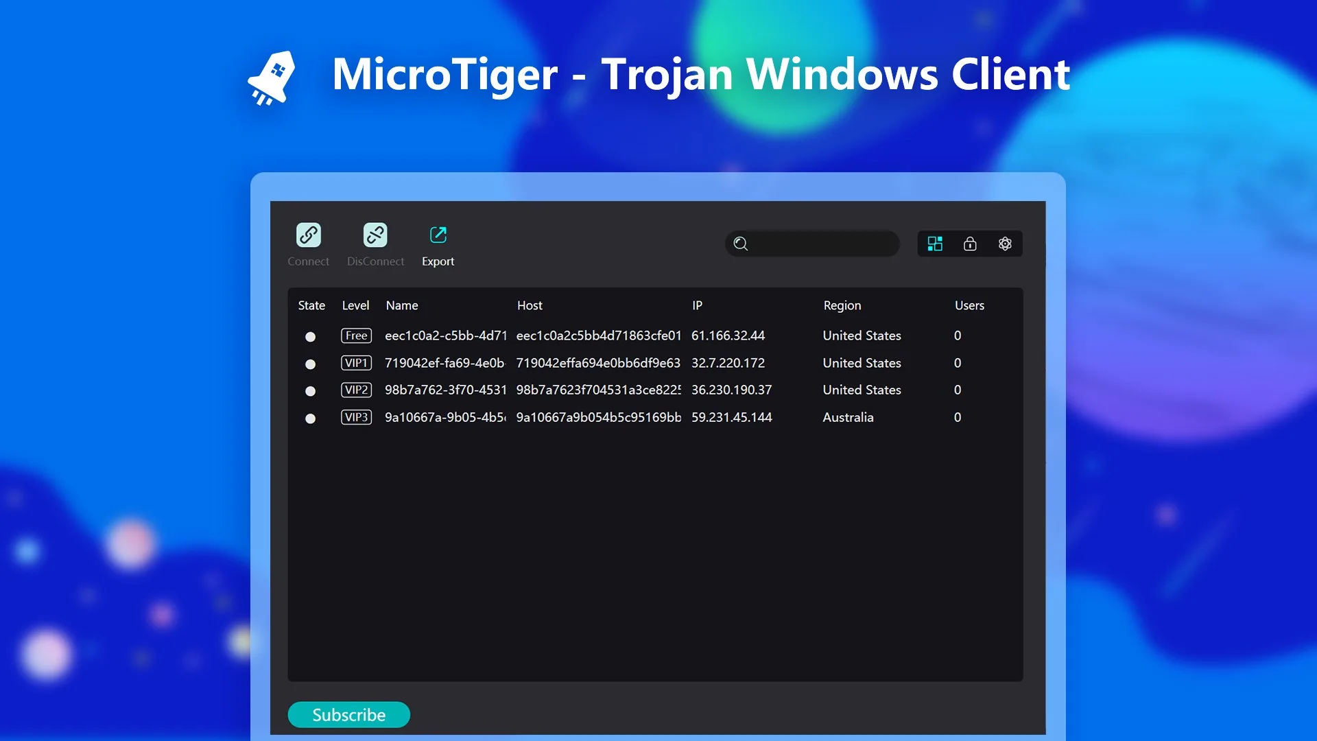MicroTiger - Socket5 Proxy screenshot 3