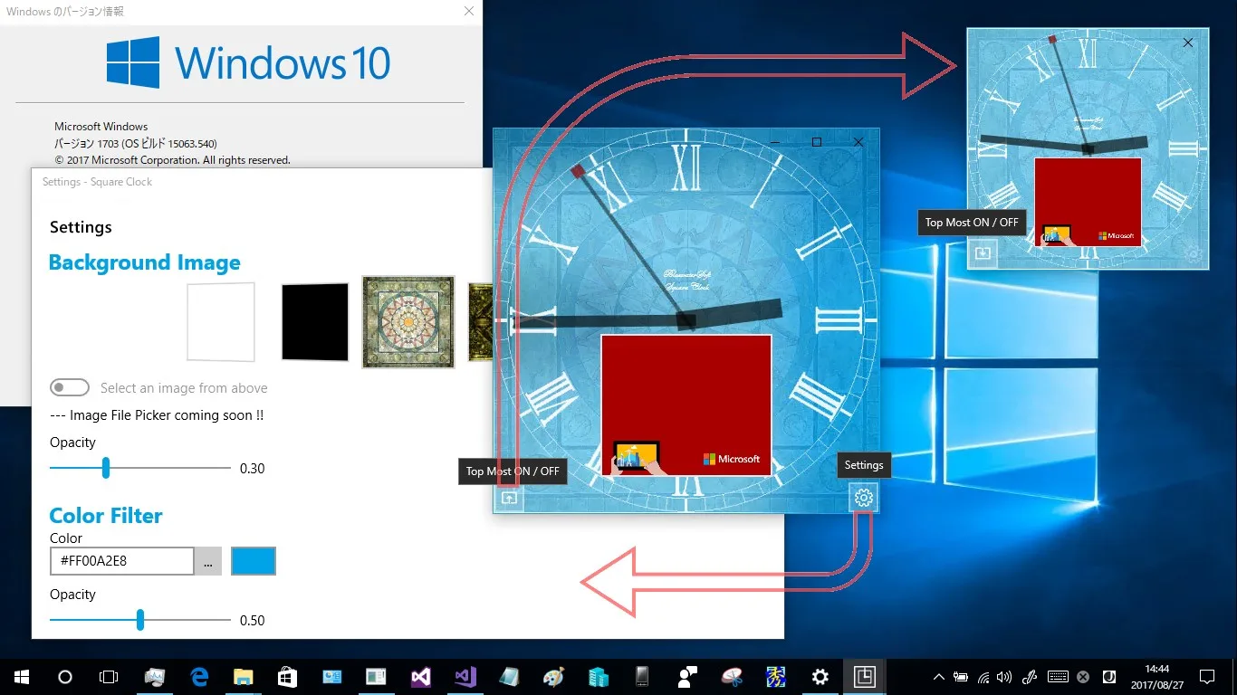 Desk'TOP' Square Clock screenshot 5