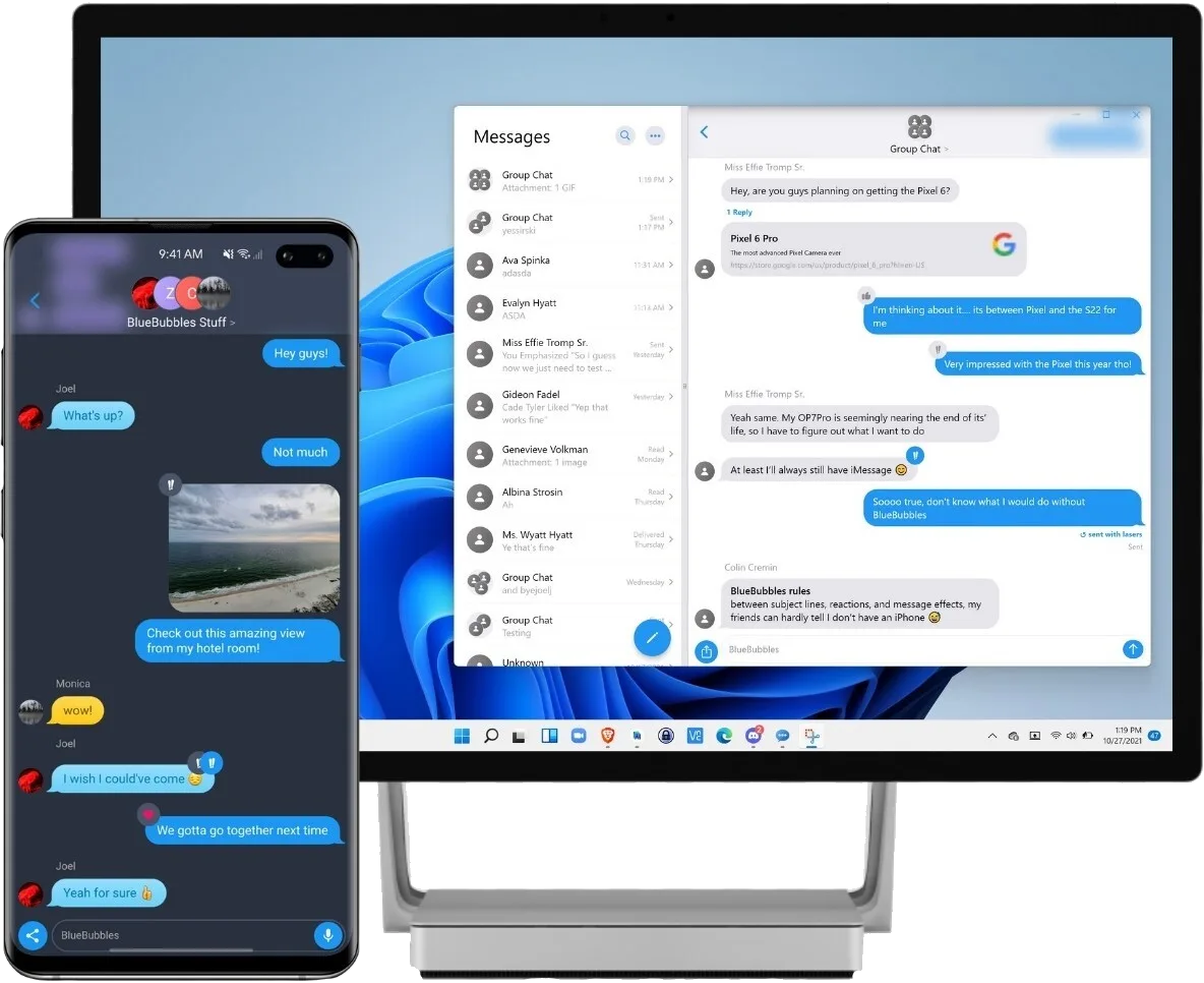 BlueBubbles screenshot 1