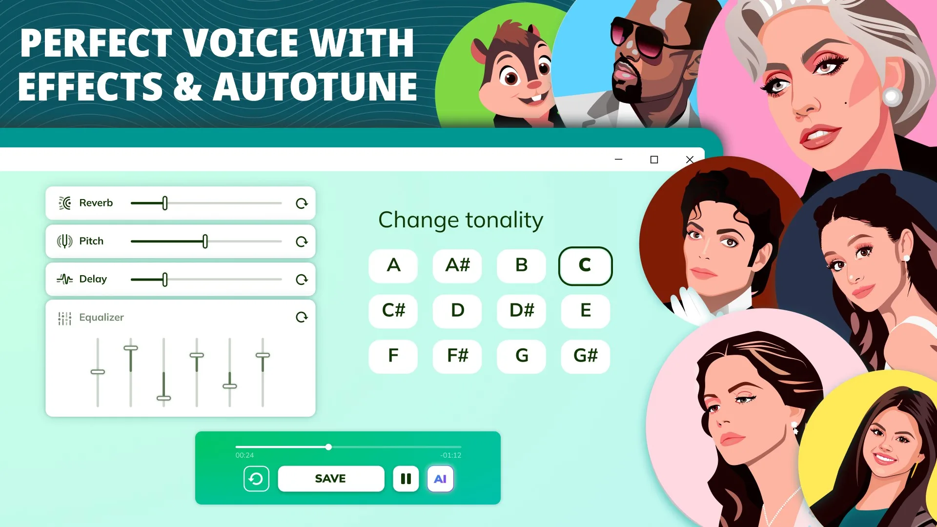 Re:Voiced — Funny Voice Tuner & Voice Modifier screenshot 1