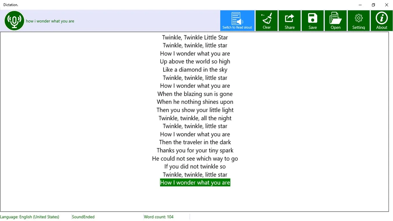 Dictation. screenshot 1