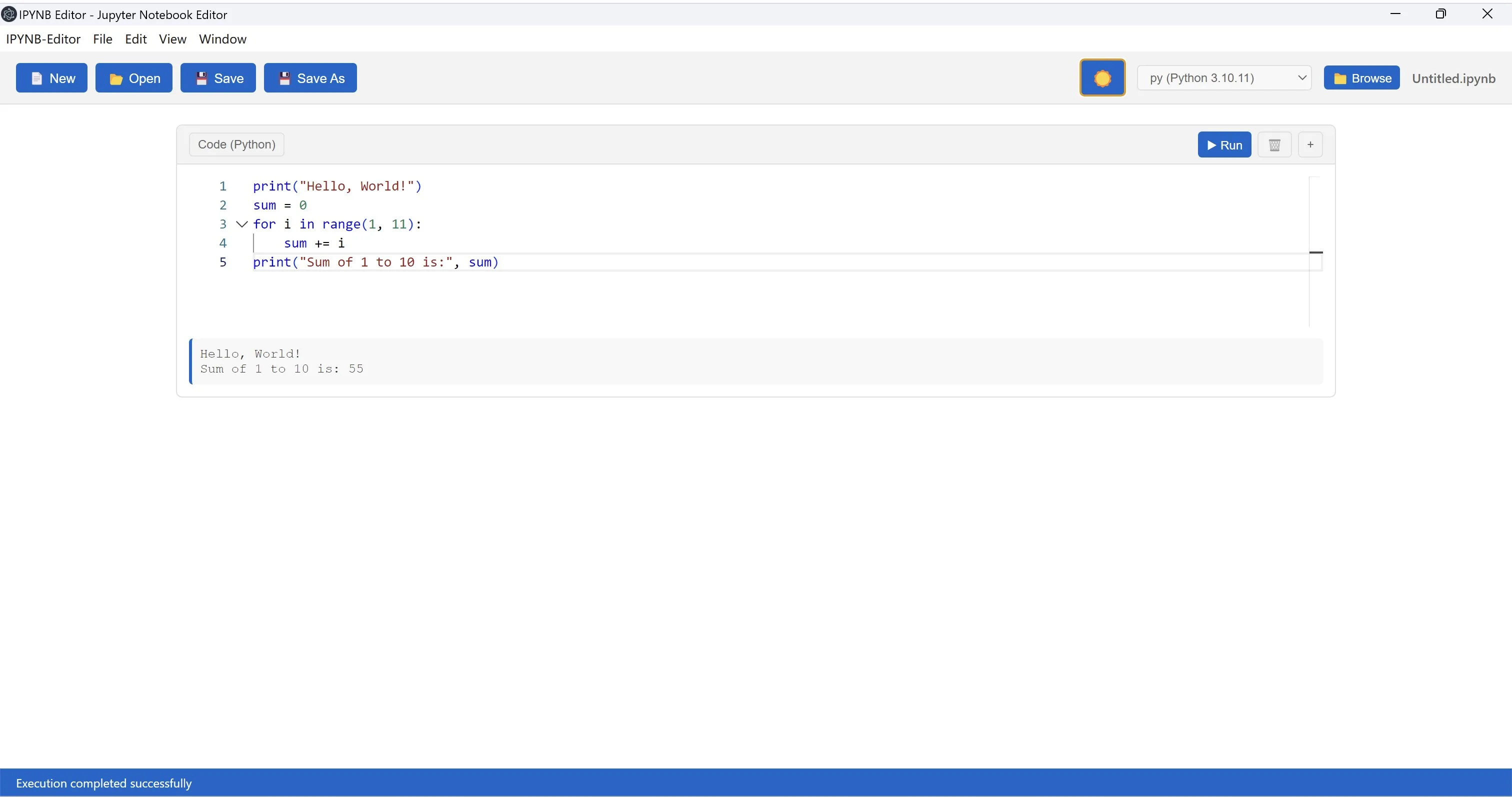IPYNB Editor - Jupyter Notebook Editor screenshot 1