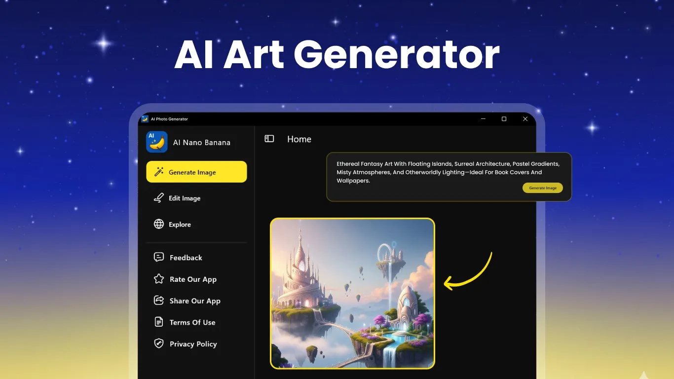 Nana Banan - AI Image Editor & Generator screenshot 1