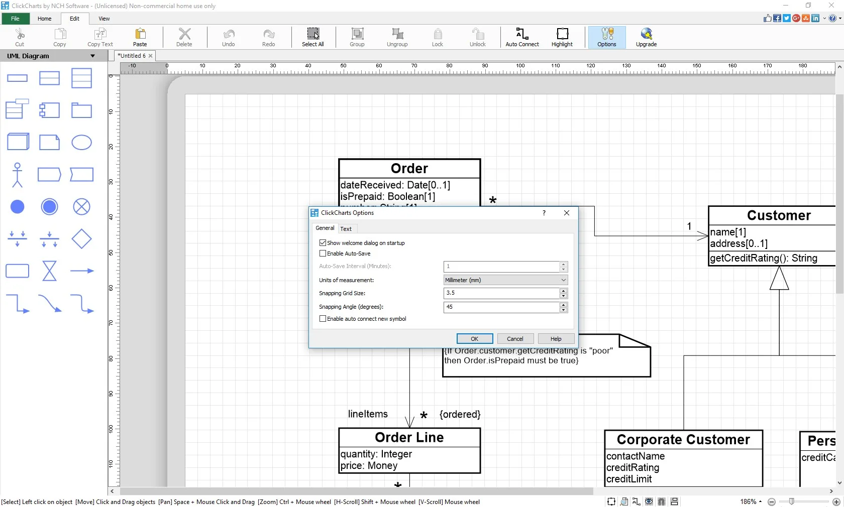 ClickCharts Diagram and Flowchart Software Express Edition screenshot 3