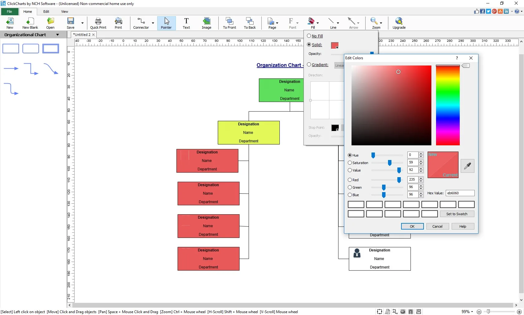 ClickCharts Diagram and Flowchart Software Express Edition screenshot 4