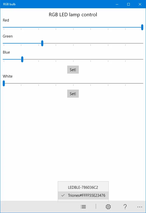 RGB bulb screenshot 1