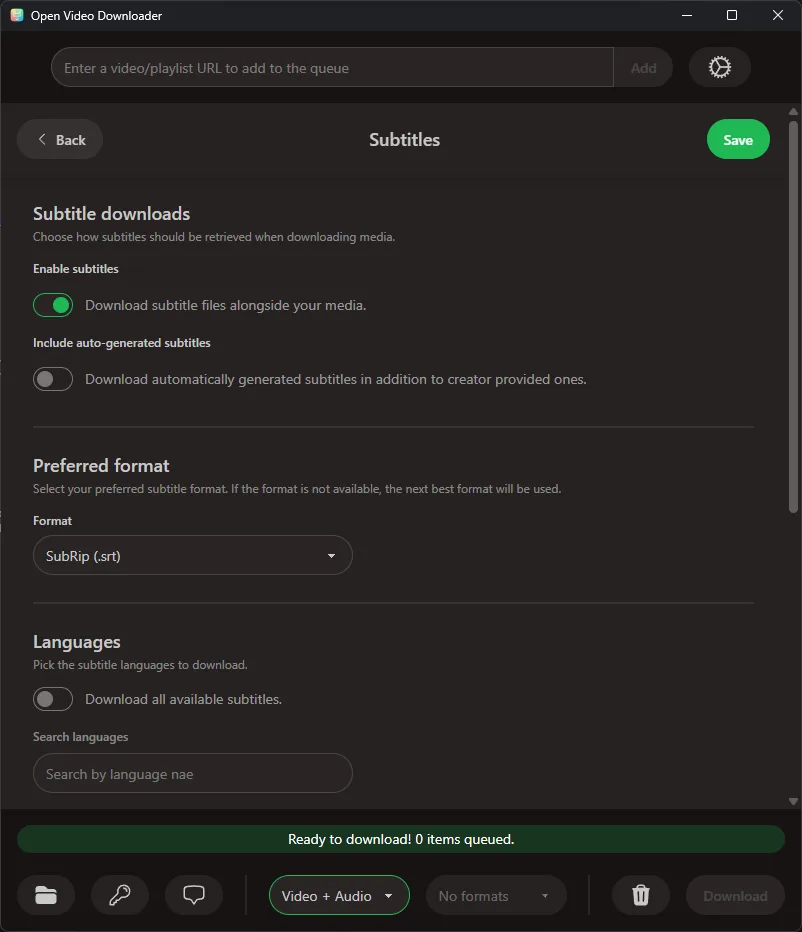Open Video Downloader screenshot 3