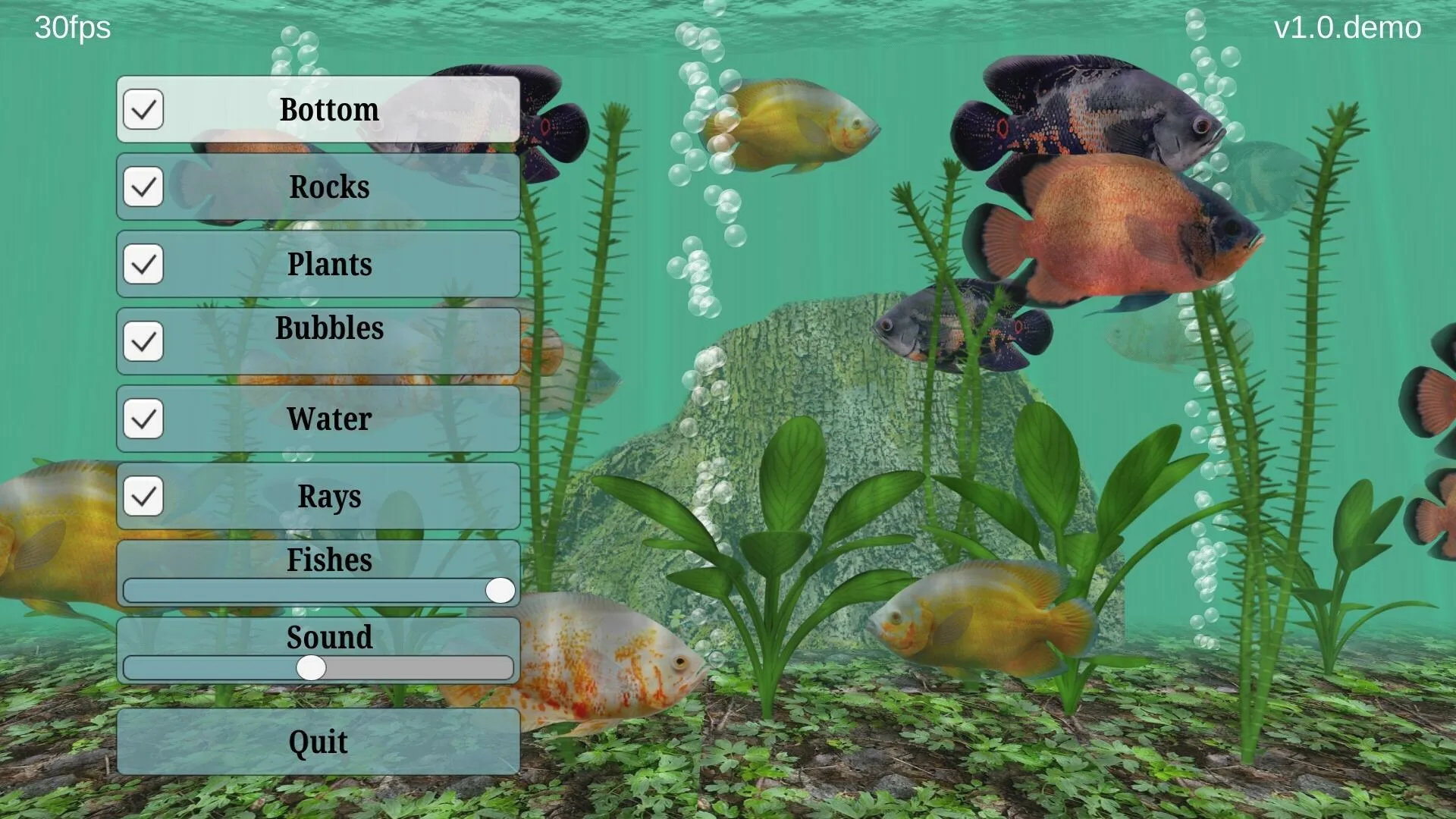 Oscar Fish Aquarium - 3D Aquarium Live App screenshot 1