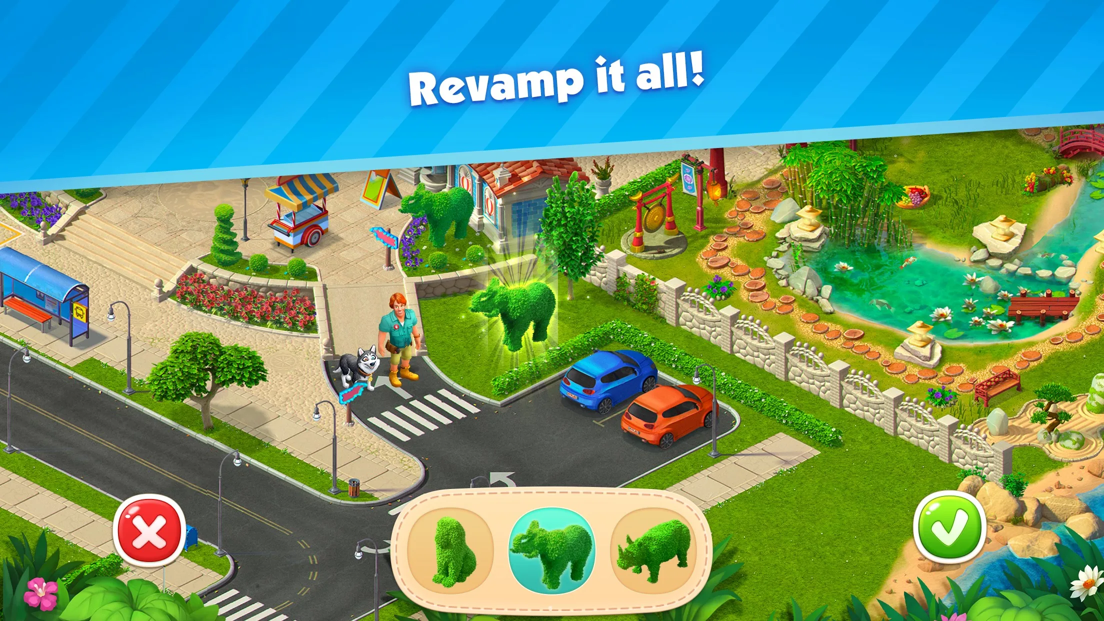 Park Town: Match 3 Game with a story screenshot 4
