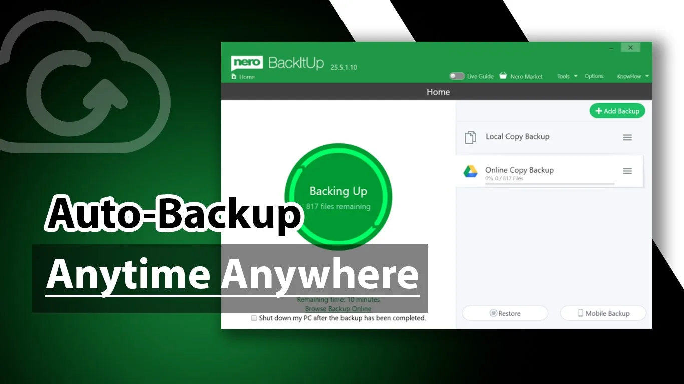 Backup and Sync 365 by Nero screenshot 3