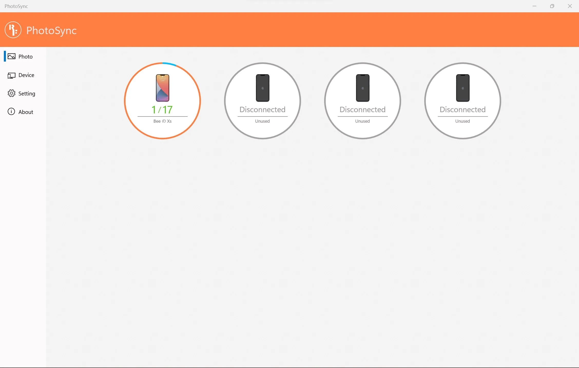 PhotoSync screenshot 1