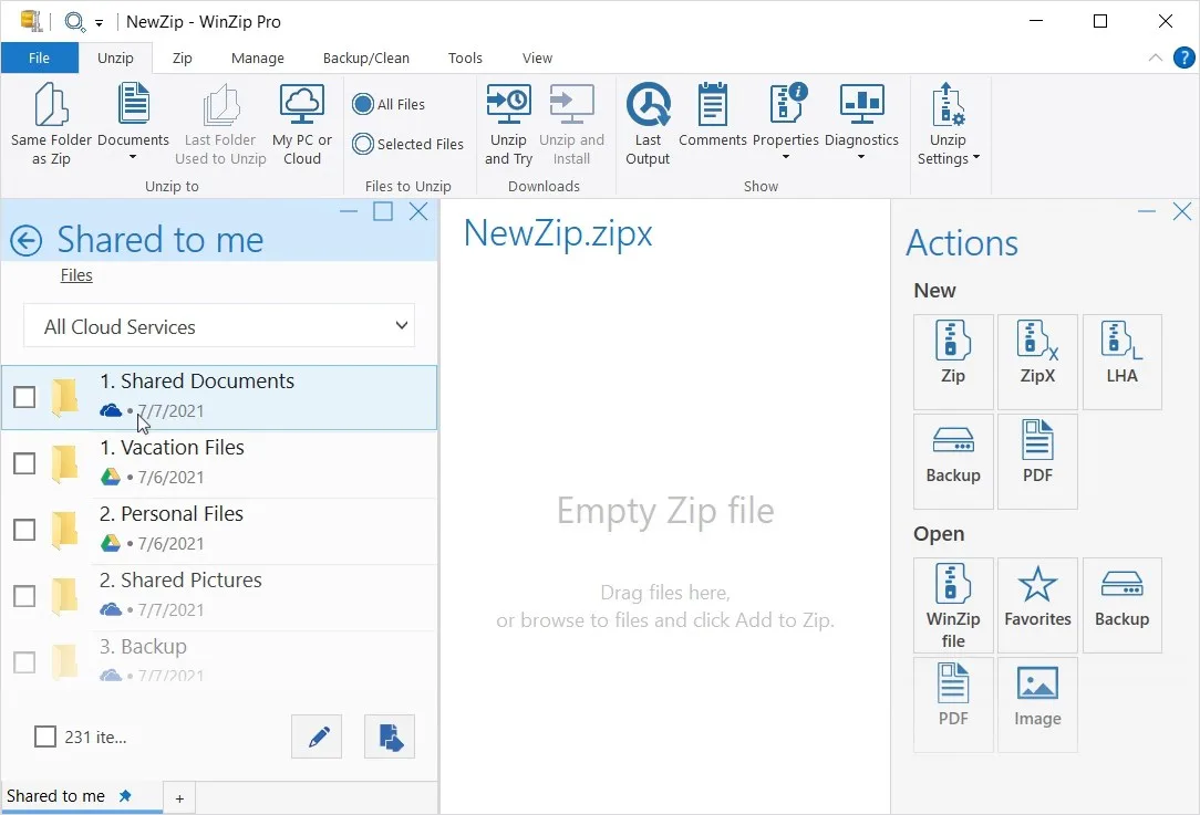 WinZip Microsoft Store Edition screenshot 1