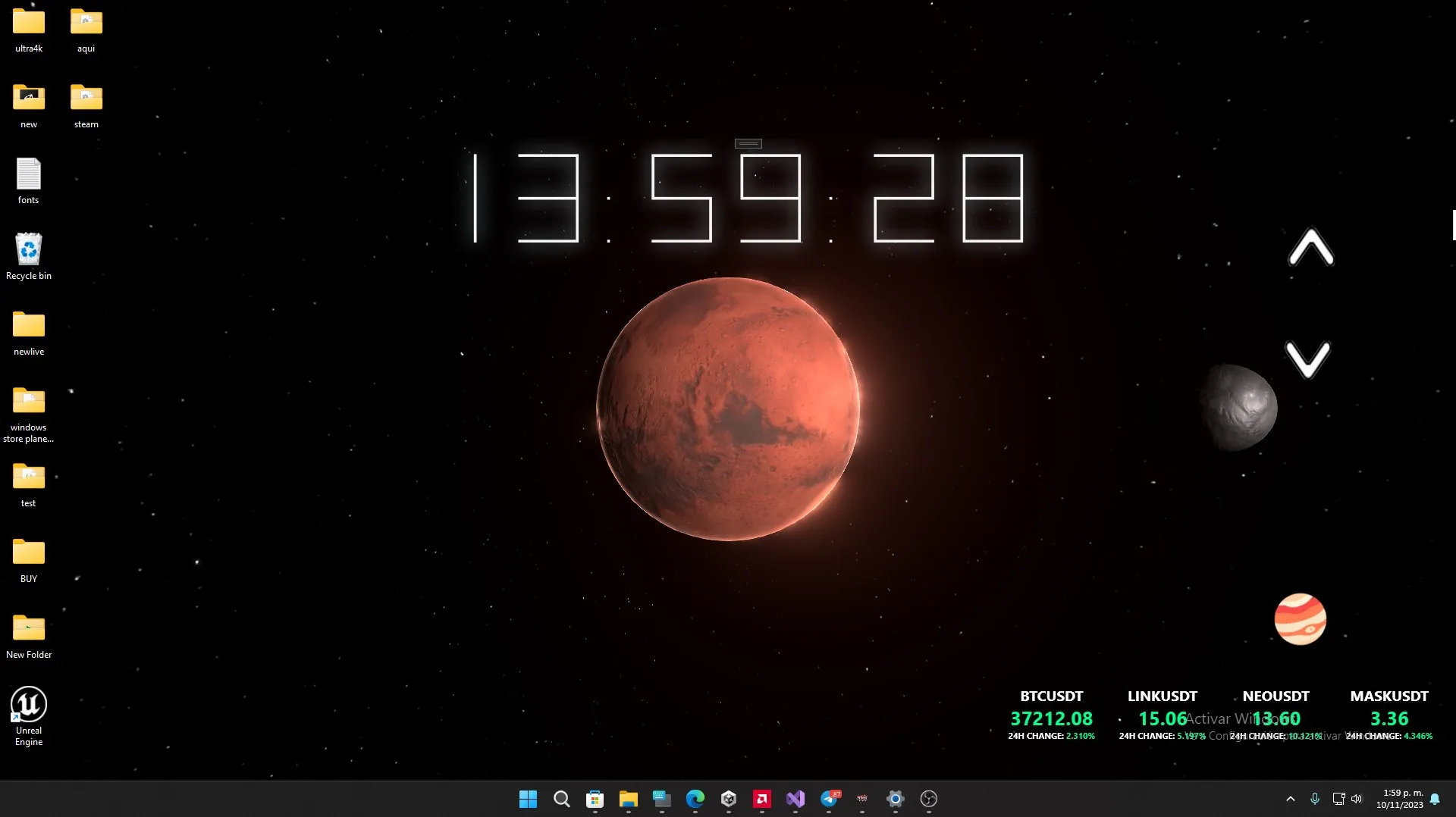 Neon Clock Widget Pro screenshot 4