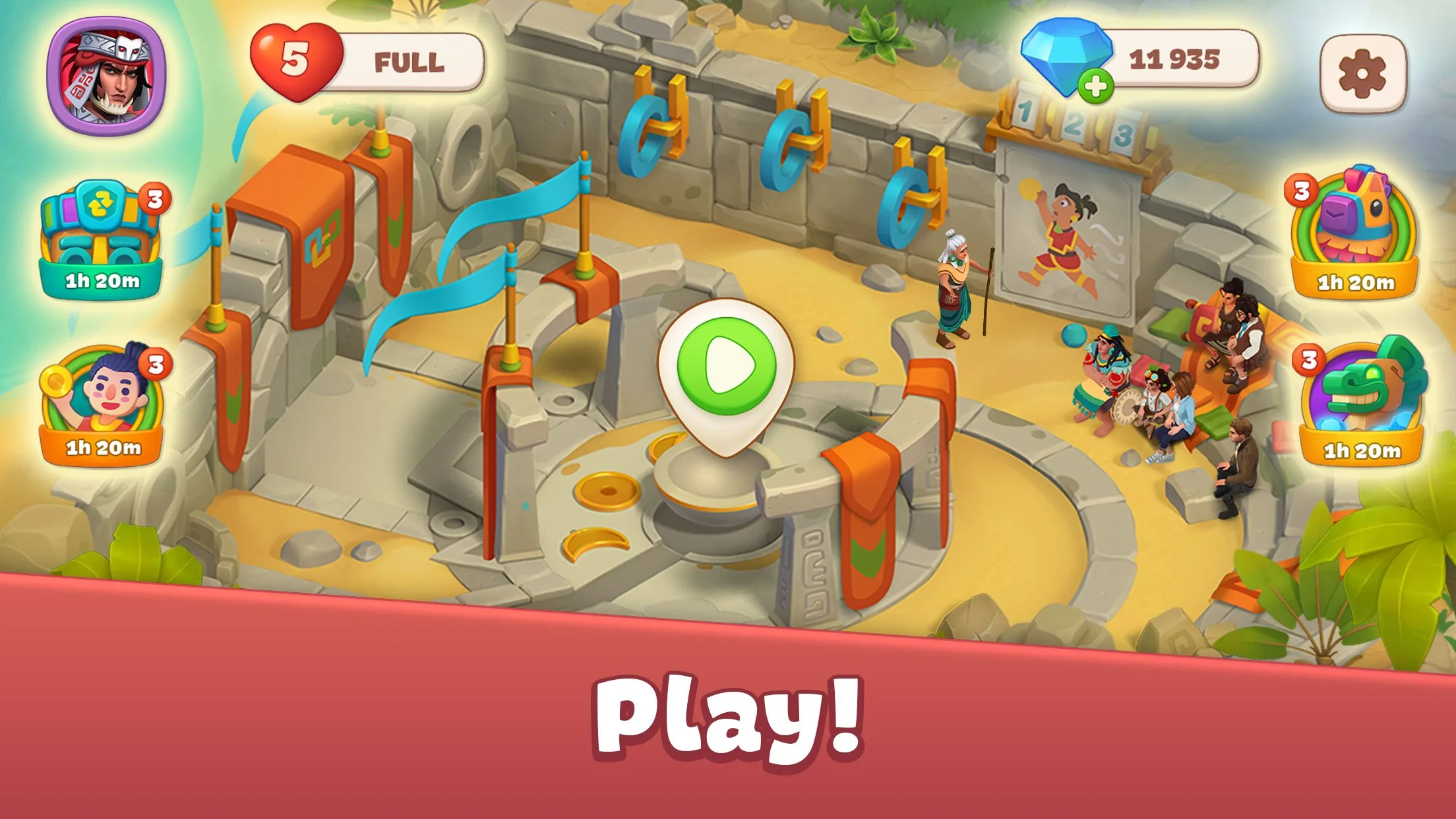 Cradle of Maya: Match 3 Adventure screenshot 5