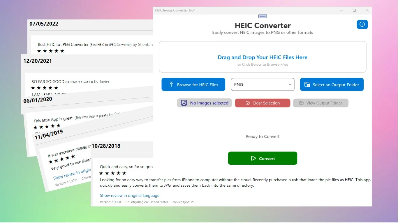 HEIC Image Converter - JPEG, PNG, BMP, GIF screenshot 2