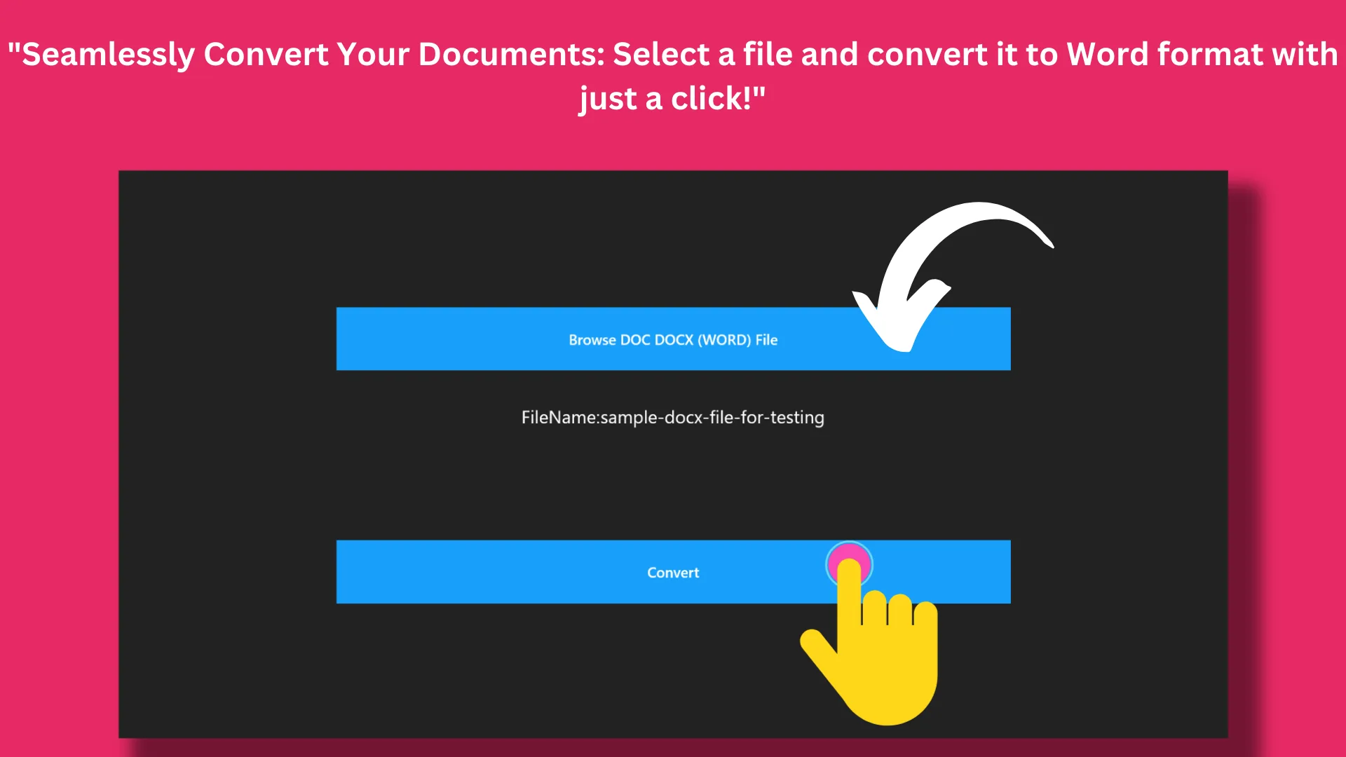 Pro DOCX To PDF Converter screenshot 1