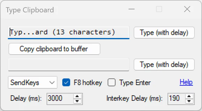 Type Clipboard screenshot 1