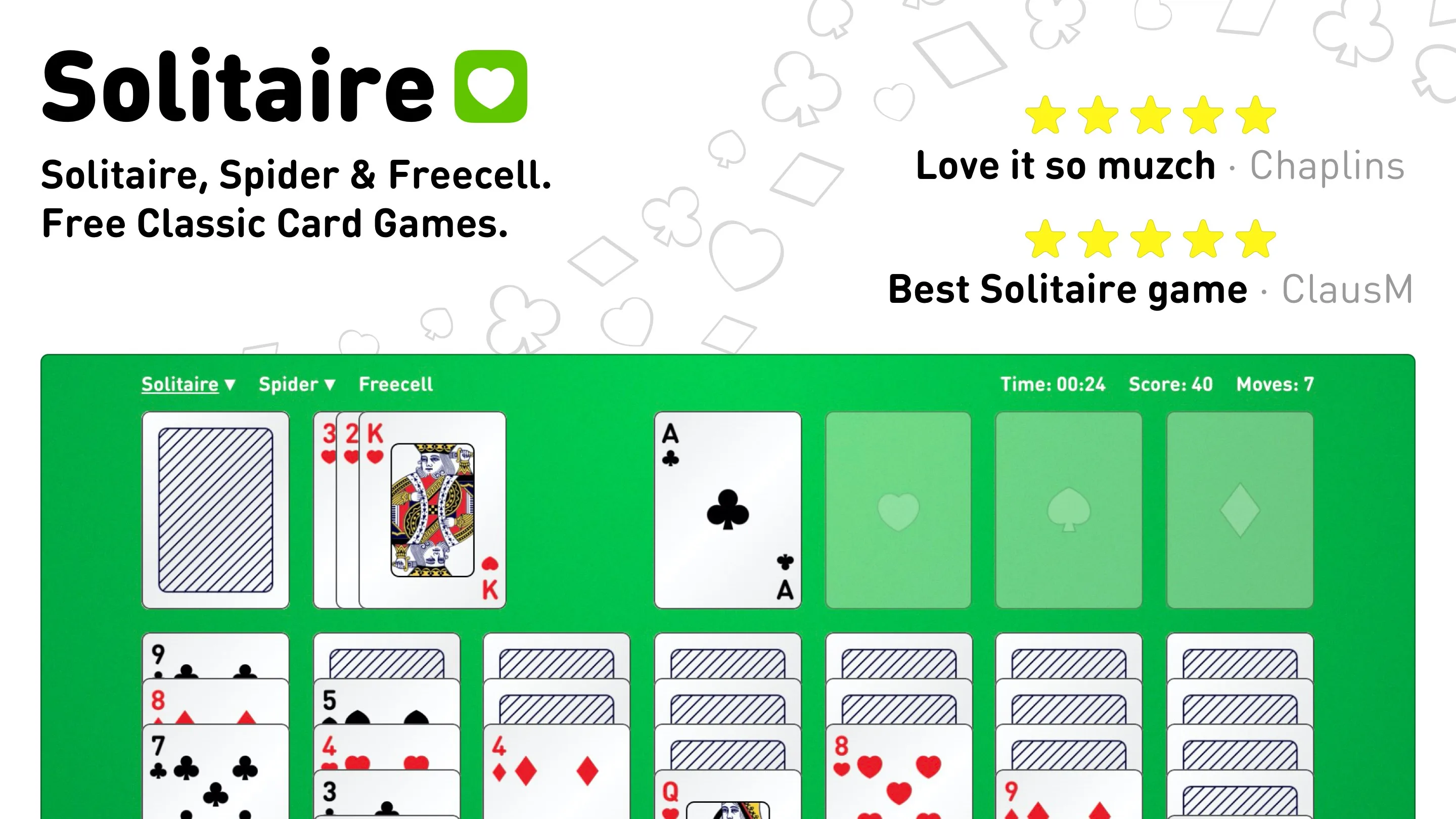 Solitaire · Klondike, Spider and Freecell screenshot 3