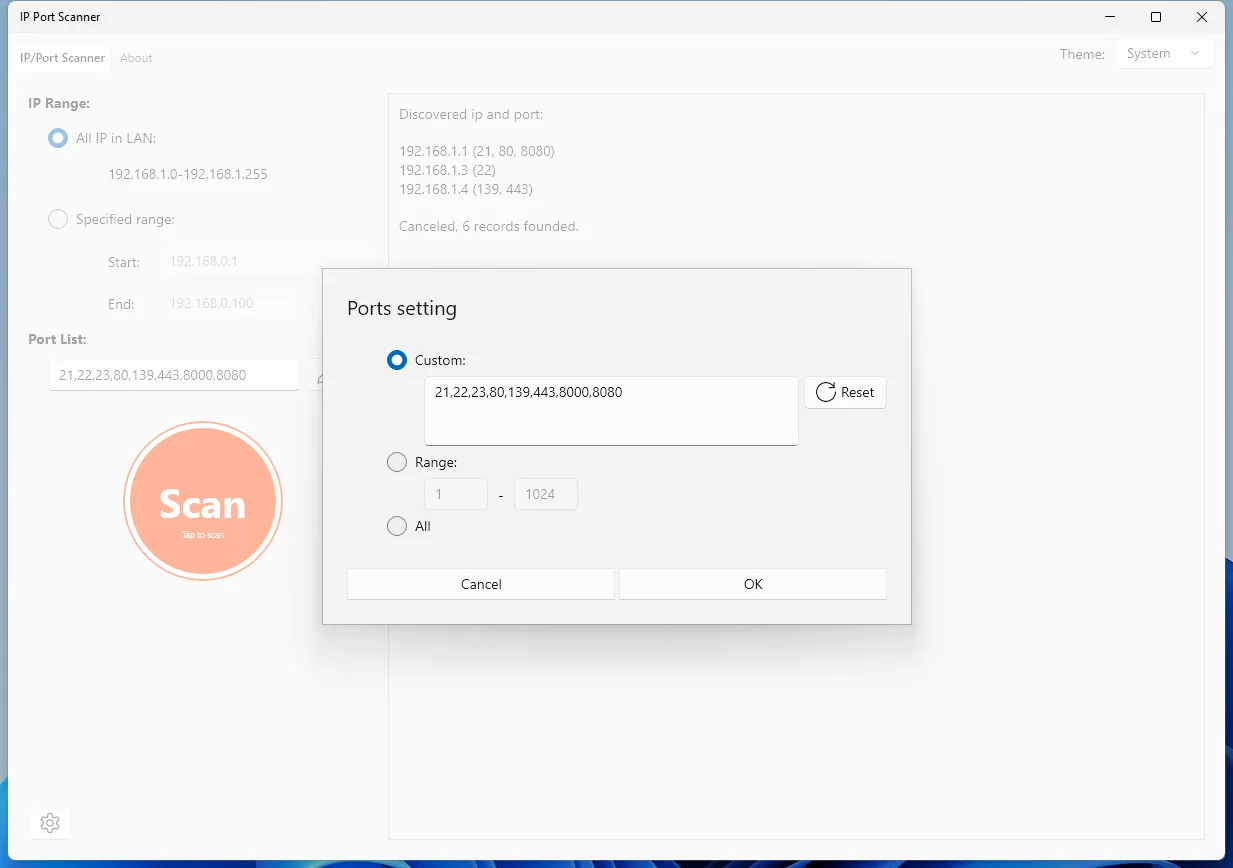 IP Port Scanner screenshot 2