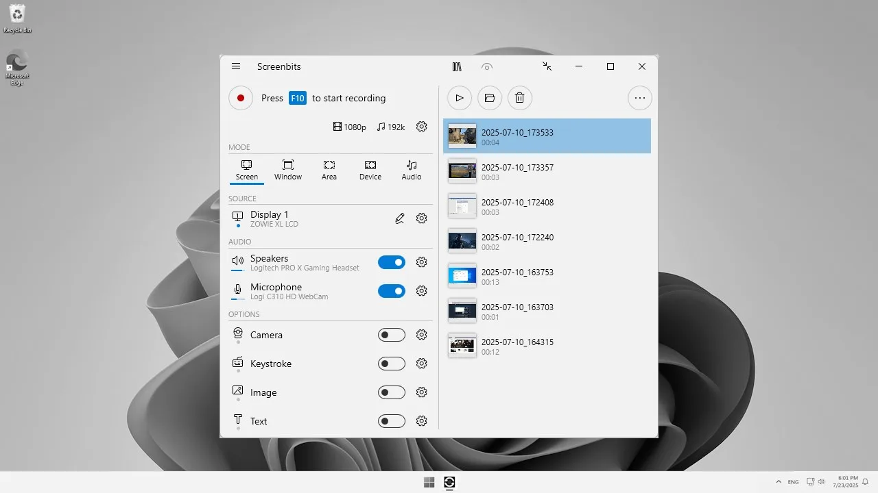 Screenbits - Screen Recorder screenshot 2