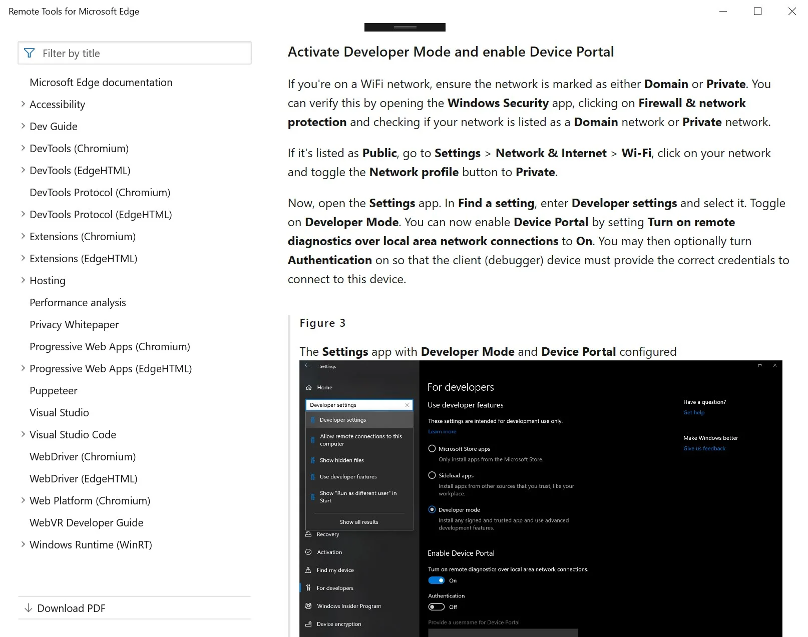 Remote Tools for Microsoft Edge screenshot 1