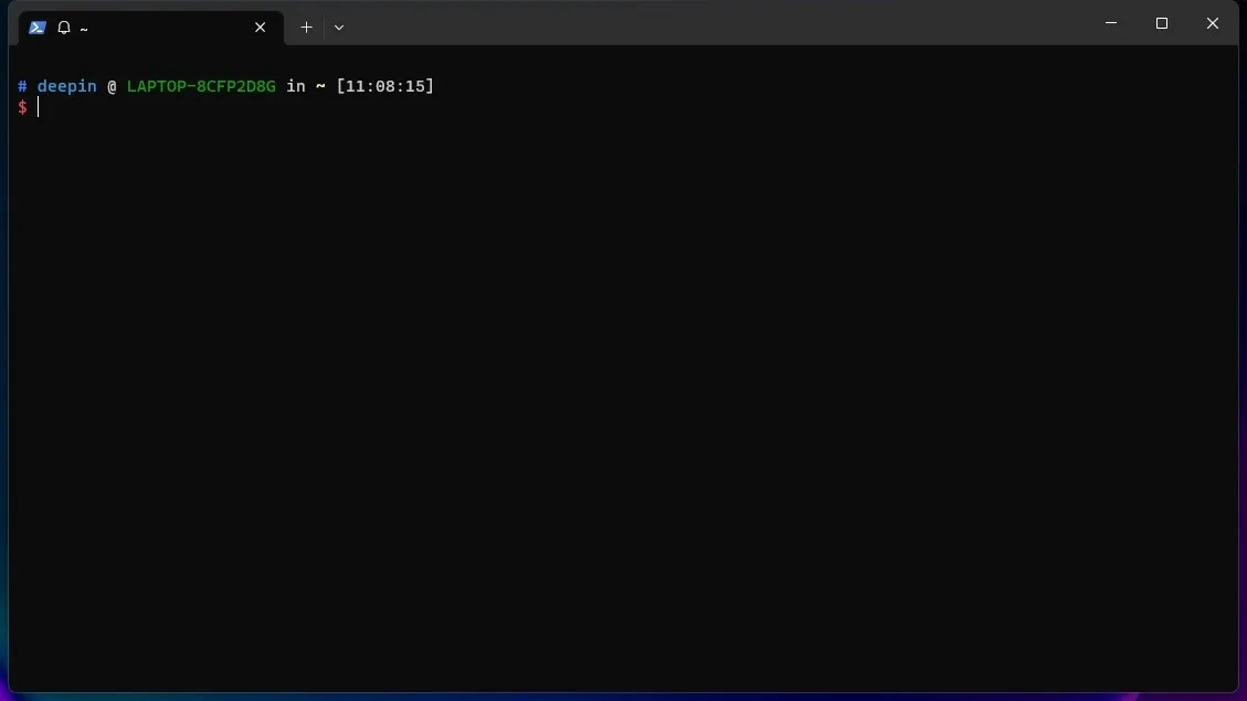 deepin WSL screenshot 1