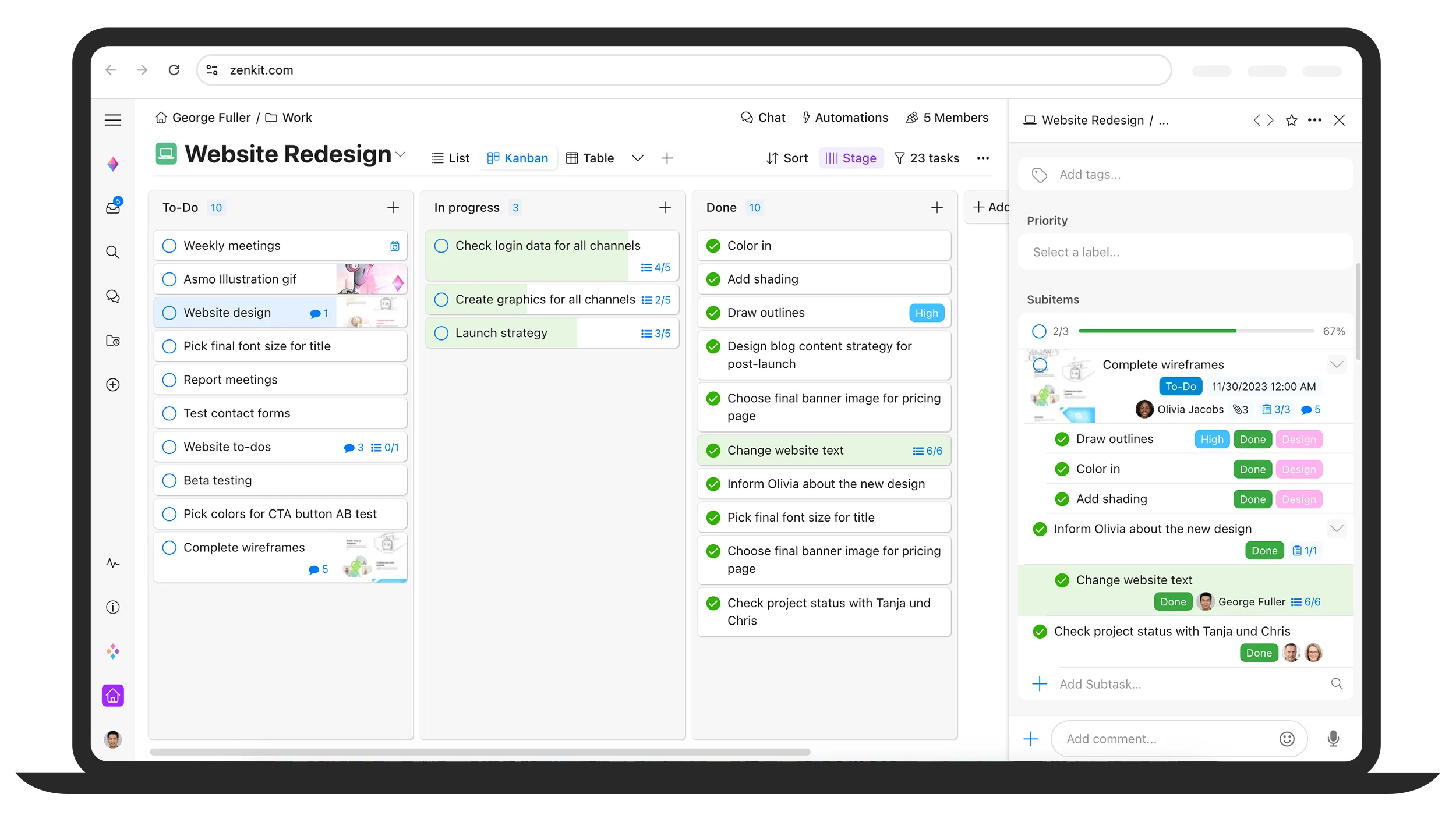 Zenkit screenshot 5